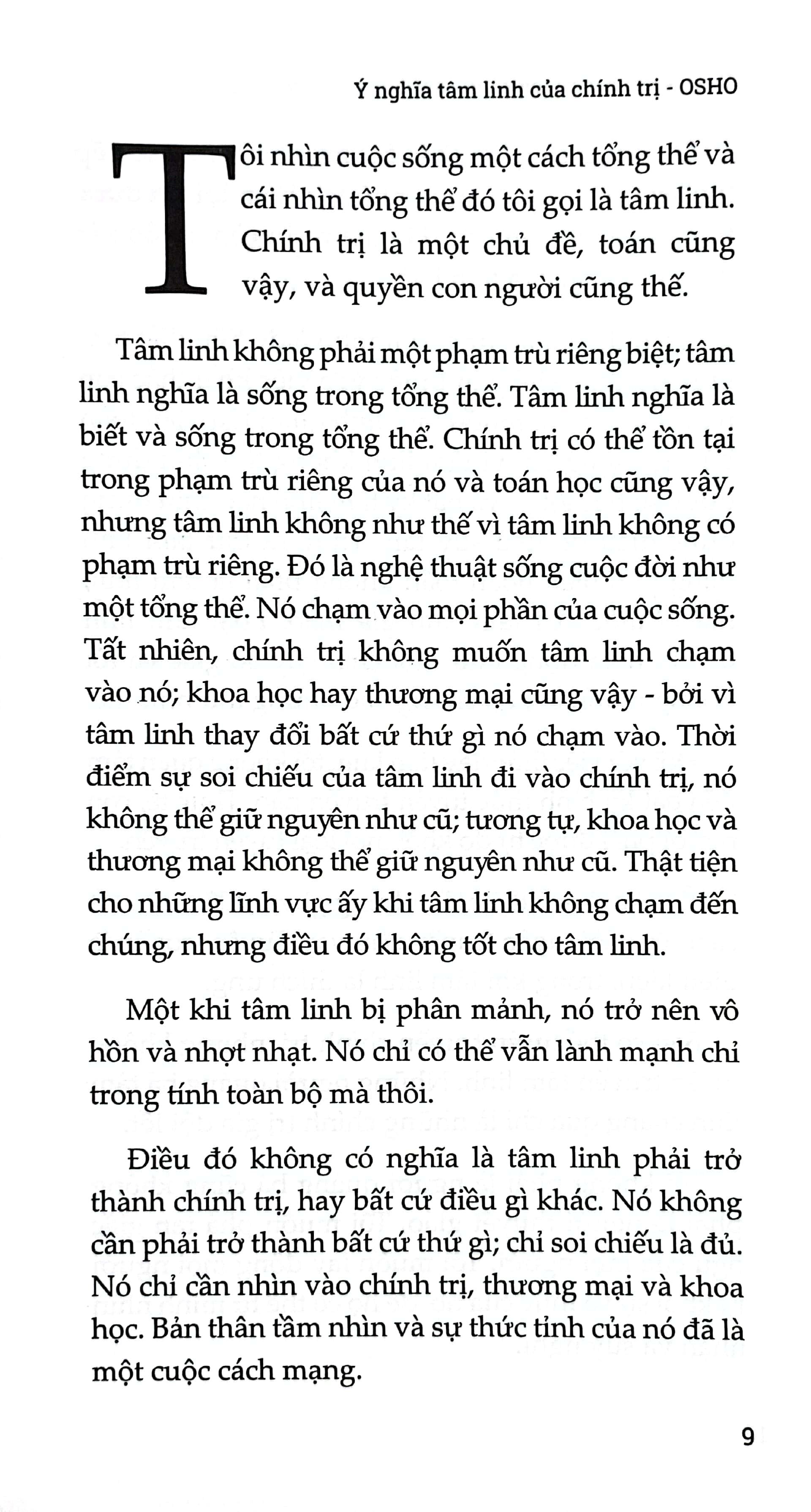 Ý Nghĩa Tâm Linh Của Chính Trị