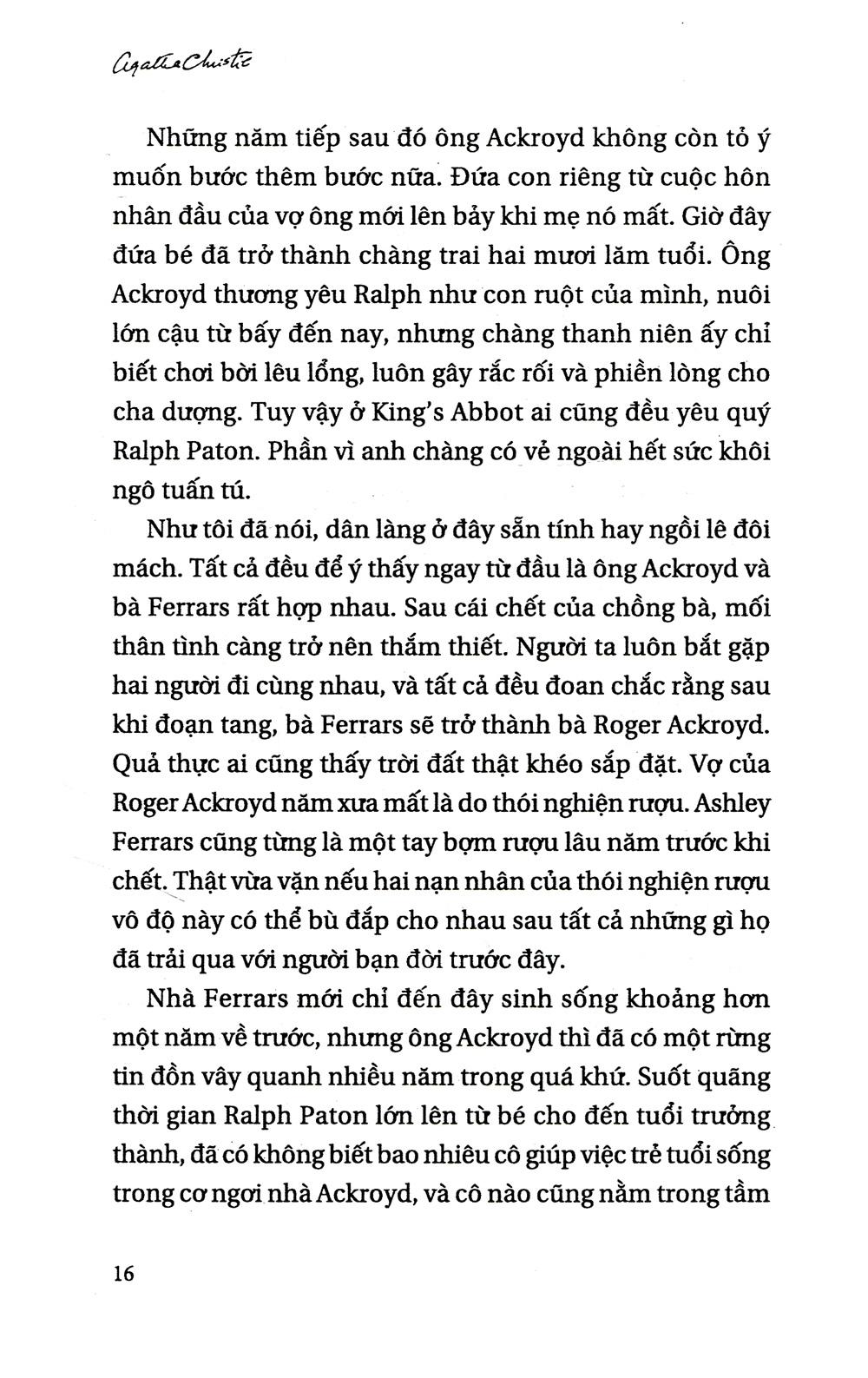 Agatha Christie - Vụ Ám Sát Ông Roger Ackroyd (Tái Bản)