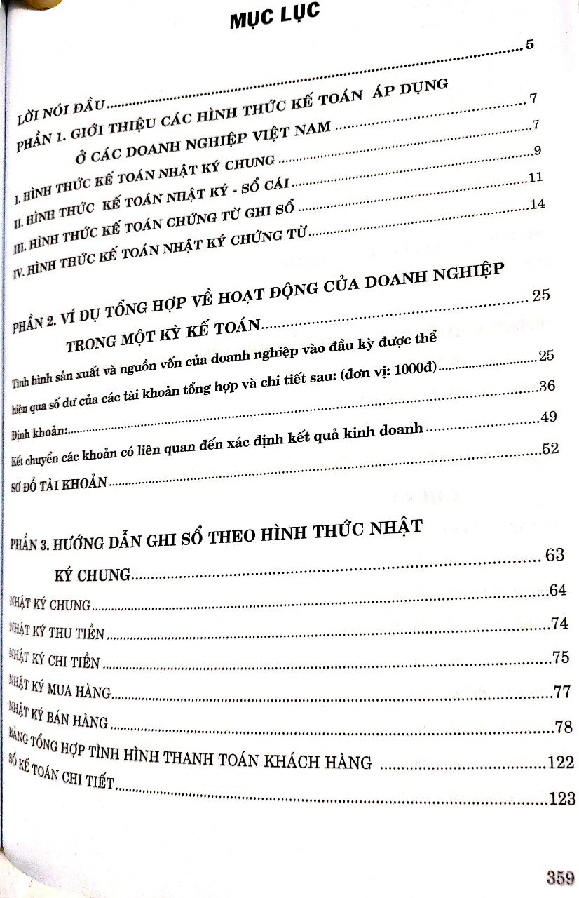 Hướng Dẫn Thực Hành Trên sổ Kế Toán - Theo Các Hình Thức Kế Toán : Nhật Ký chung, Sổ Cái , chứng Từ Ghi Sổ , Chứng Từ