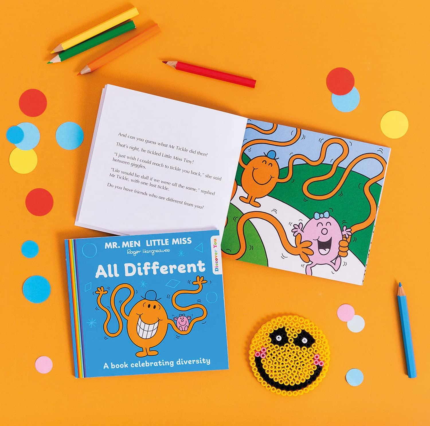 Truyện đọc thiếu nhi tiếng Anh: Mr. Men and Little Miss Discover You — MR. MEN LITTLE MISS: ALL DIFFERENT