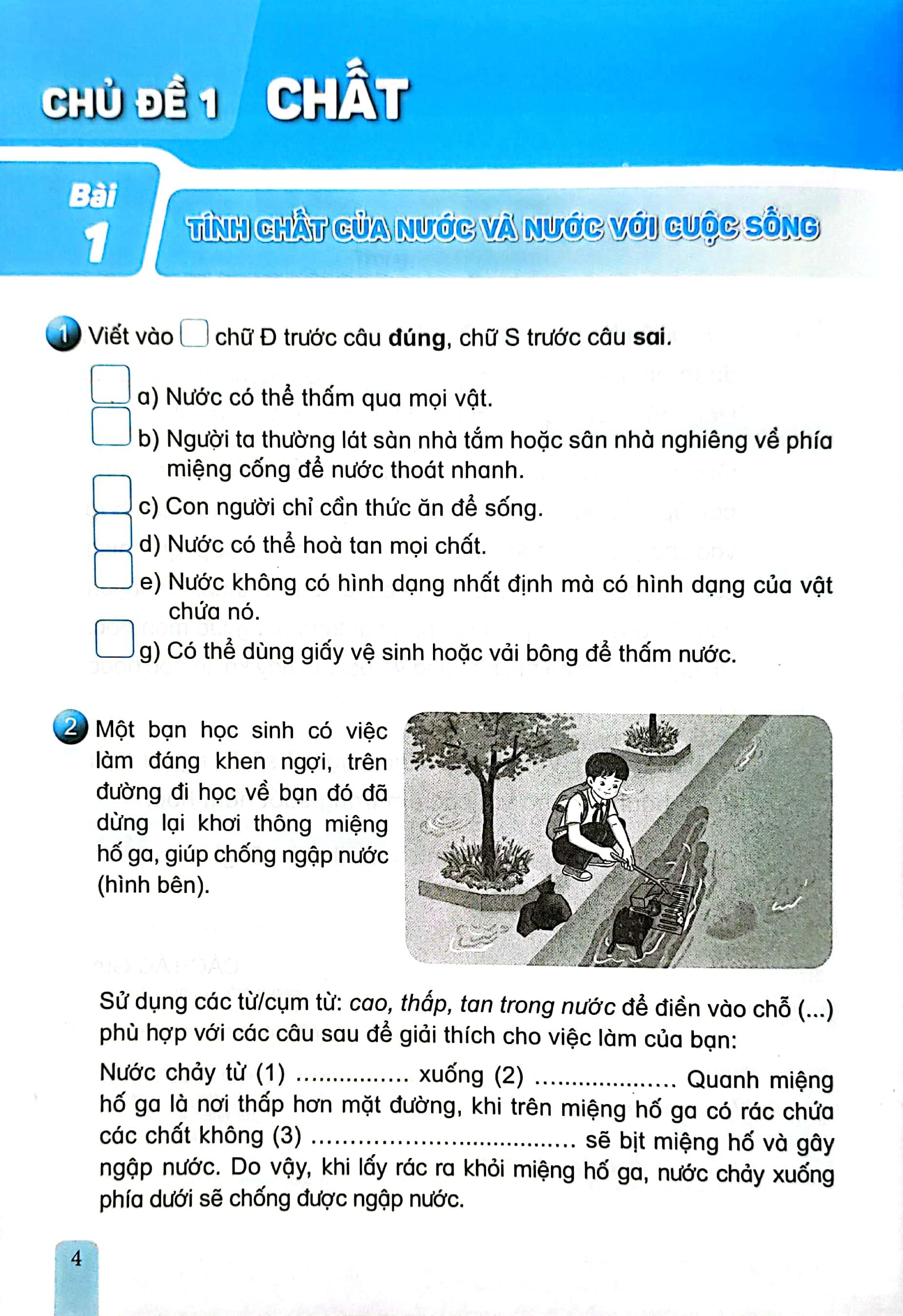Sách Giáo Khoa Vở Bài Tập Khoa Học 4 (Kết Nối) (Chuẩn)
