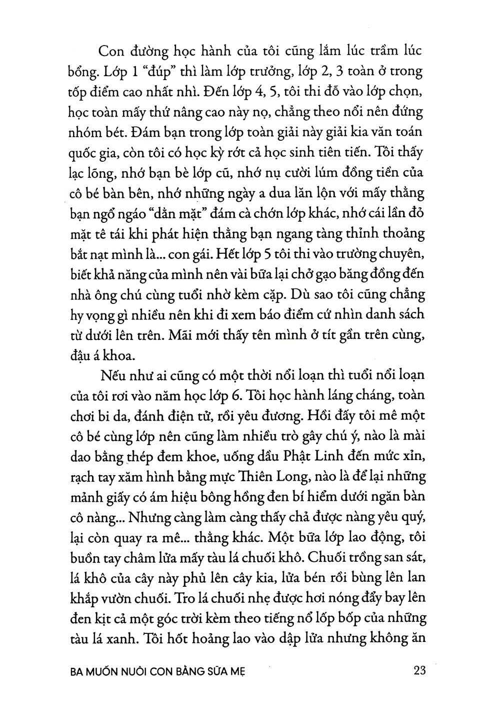 Ba Muốn Nuôi Con Bằng Sữa Mẹ