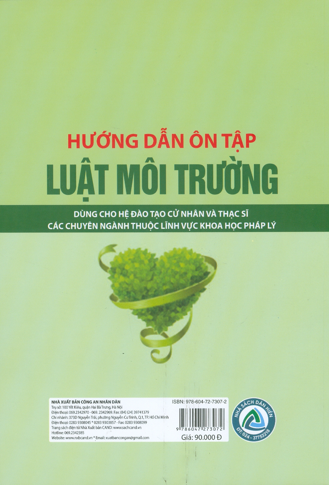 Hướng Dẫn Ôn Tập Luật Môi Trường - Dùng Cho Hệ Đào Tạo Cử Nhân Và Thạc Sĩ Các Chuyên Ngành Thuộc Lĩnh Vực Khoa Học Pháp Lý