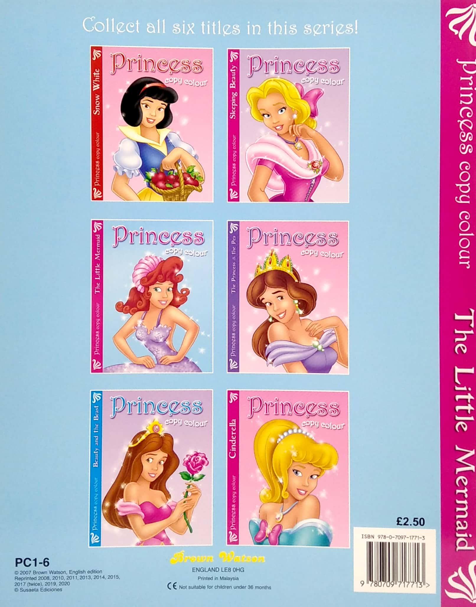 Princess Copy Colour: Little Mermaid