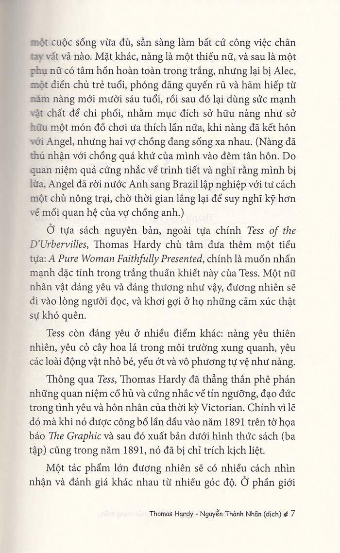 Tess Một Tâm Hồn Trong Trắng