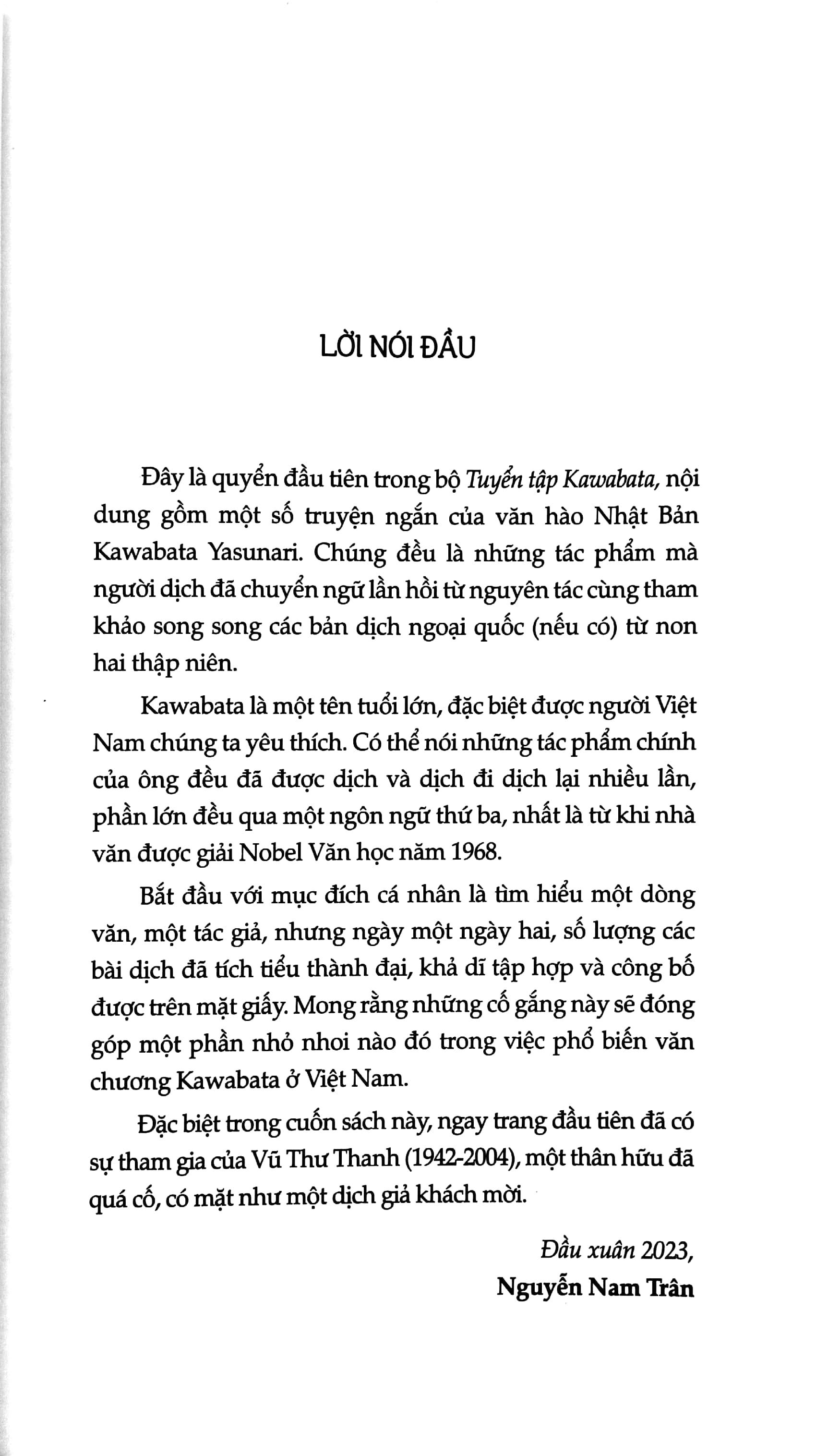 Tuyển Tập Kawabata - Truyện Ngắn