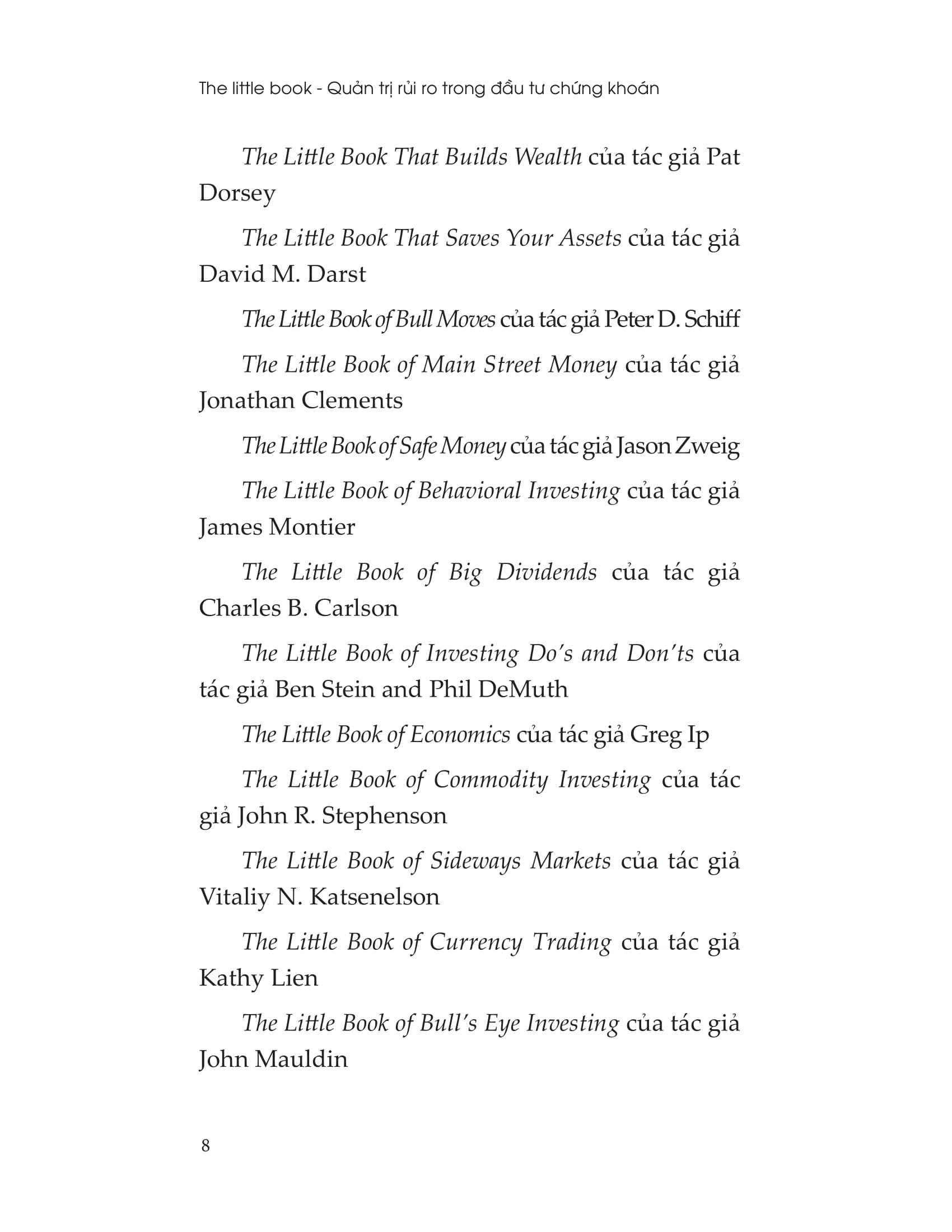 The Little Book - Quản Trị Rủi Ro Trong Đầu Tư Chứng Khoán