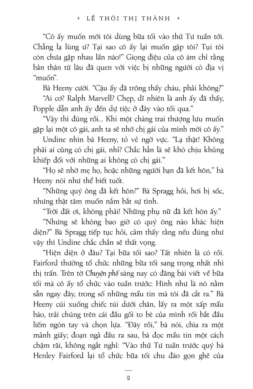 Sách - Văn Học Kinh Điển - Lề Thói Thị Thành
