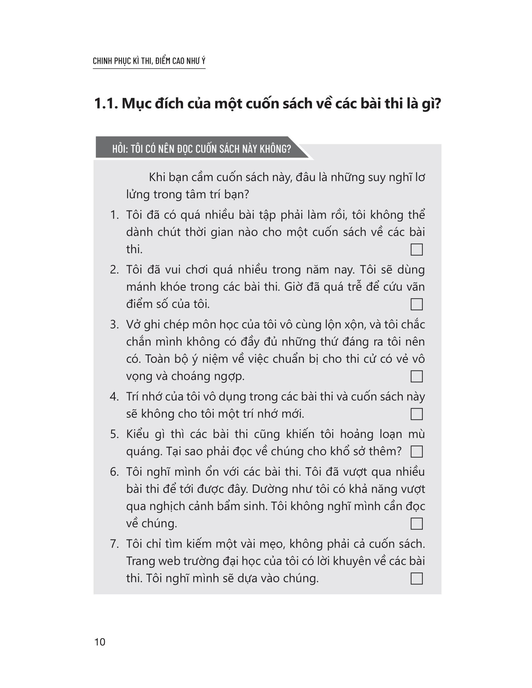 Sách - Chinh Phục Kì Thi - Điểm Cao Như Ý
