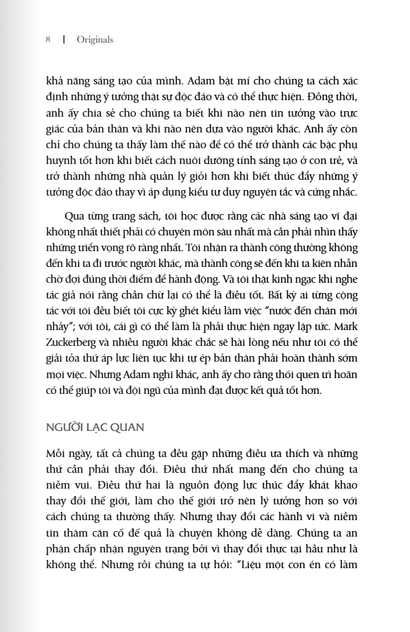 Sách - Tư Duy Ngược Dịch Chuyển Thế Giới - Originals: How Non-Conformists Move The World