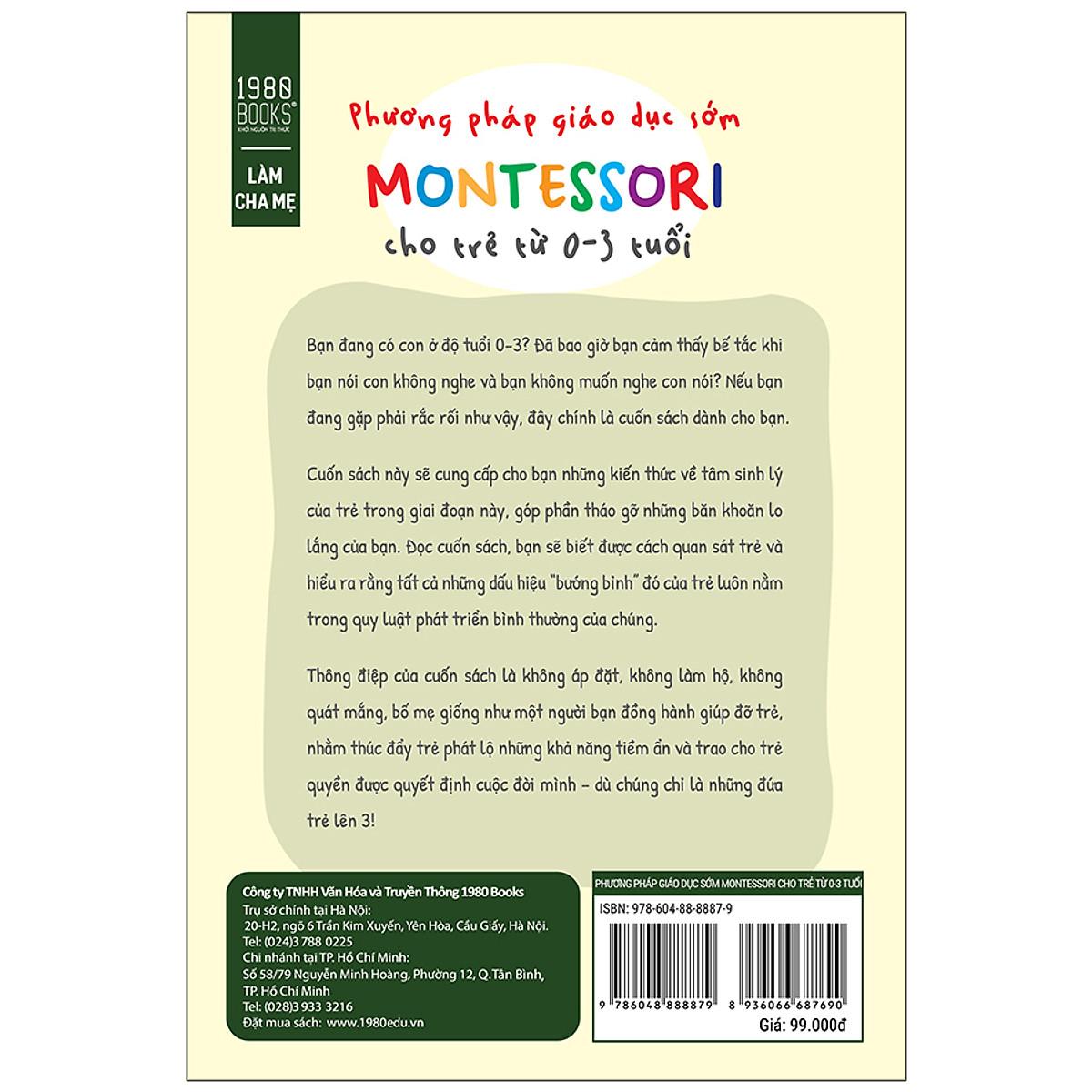 Phương Pháp Giáo Dục Sớm Montessori Cho Trẻ Từ
0 – 3 Tuổi - Bản Quyền