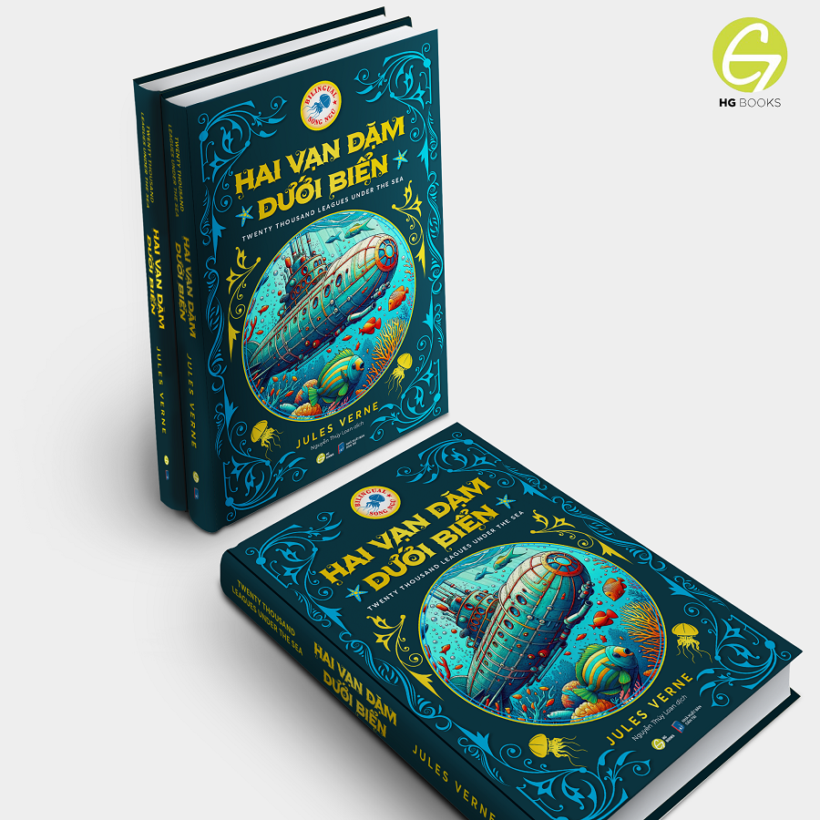 Hai vạn dặm dưới biển - Sách song ngữ kinh điển, có note từ vựng, tặng kèm file nghe - HG Books