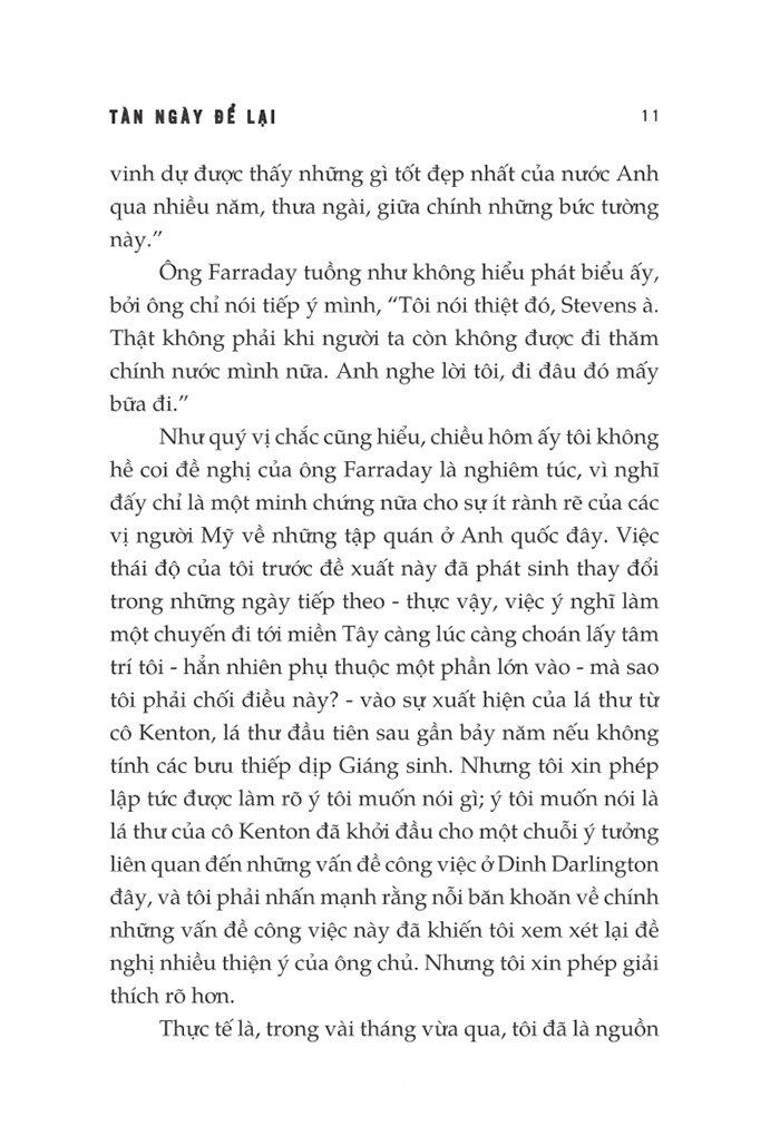Tàn Ngày Để Lại (Bìa Cứng)