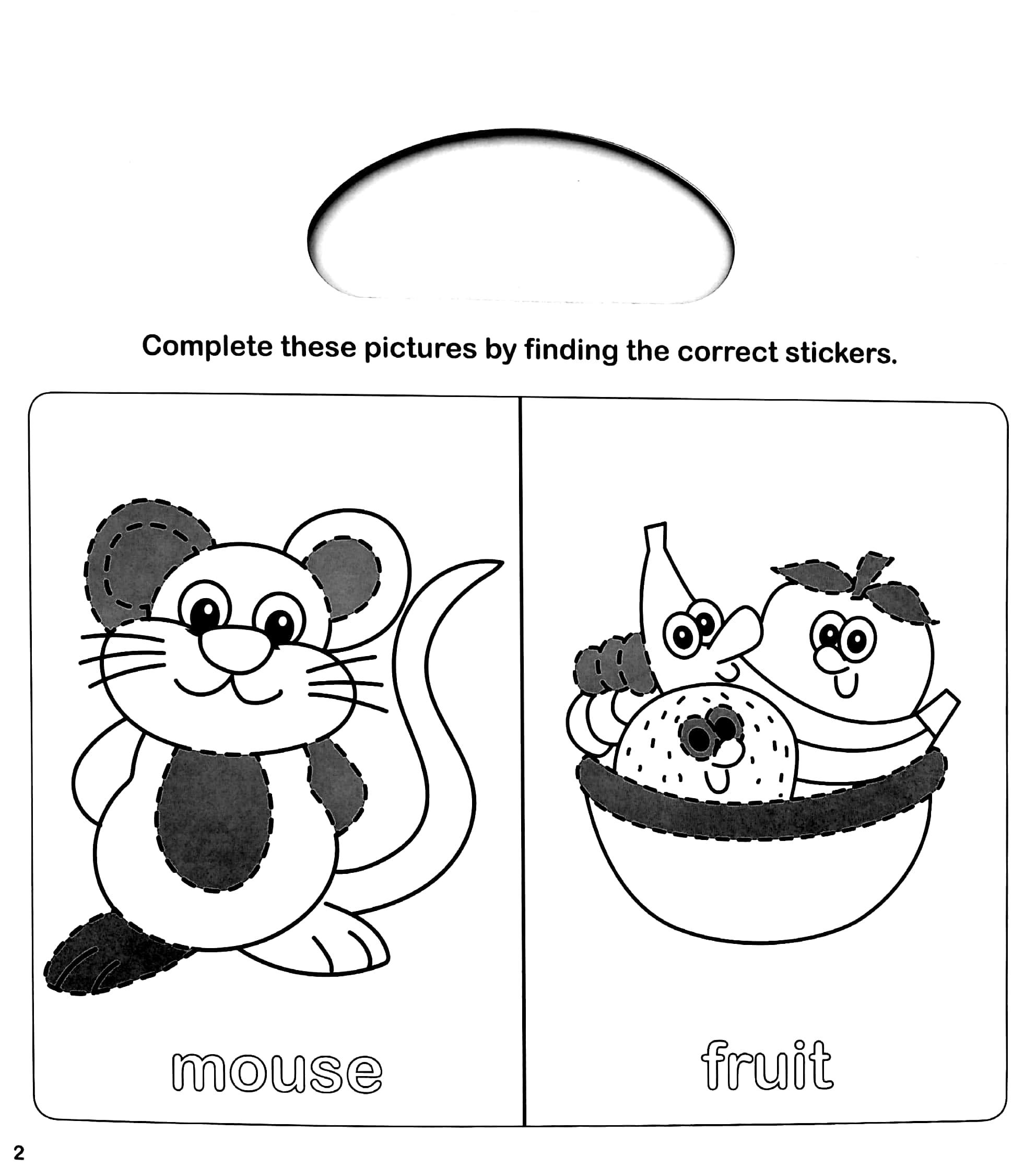 Early Learning First Words - Sticker Activity