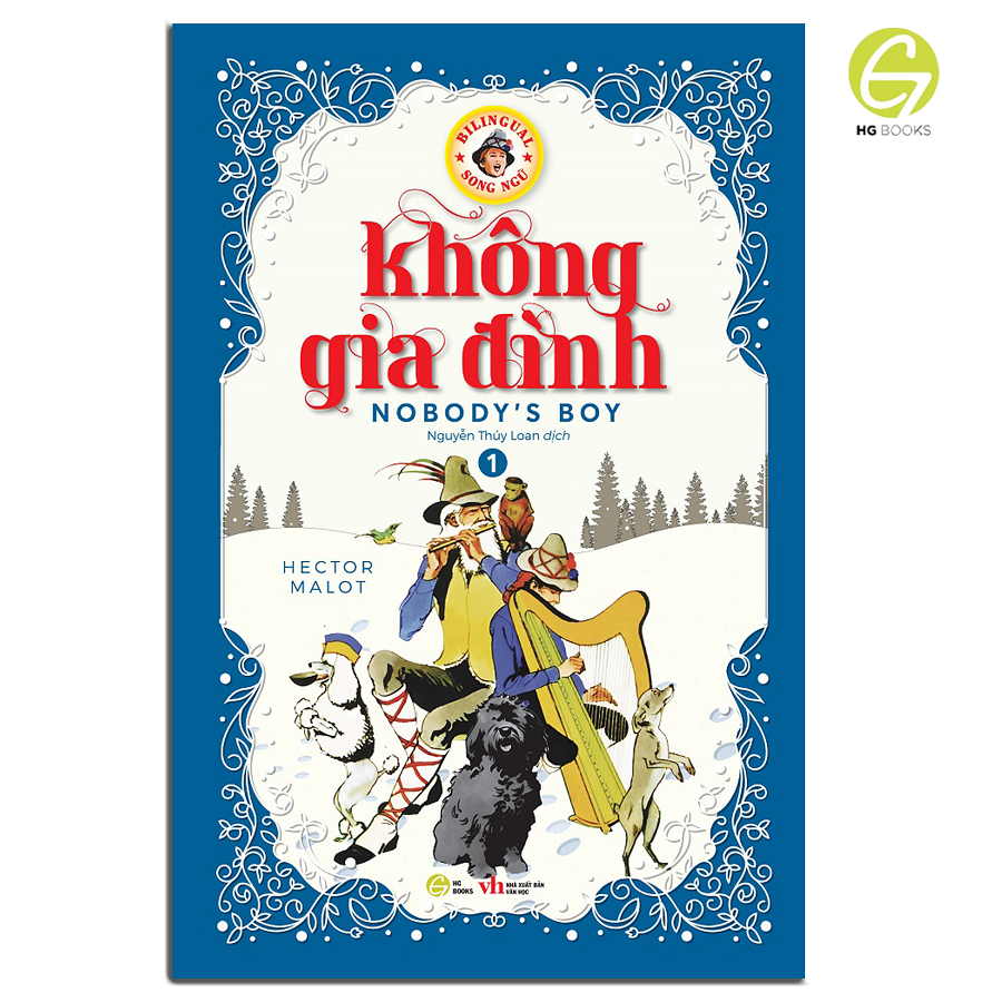 Sách - Không gia đình - Sách song ngữ văn học kinh điển, tặng kèm file nghe & note từ vựng, combo 2 cuốn - HG Books
