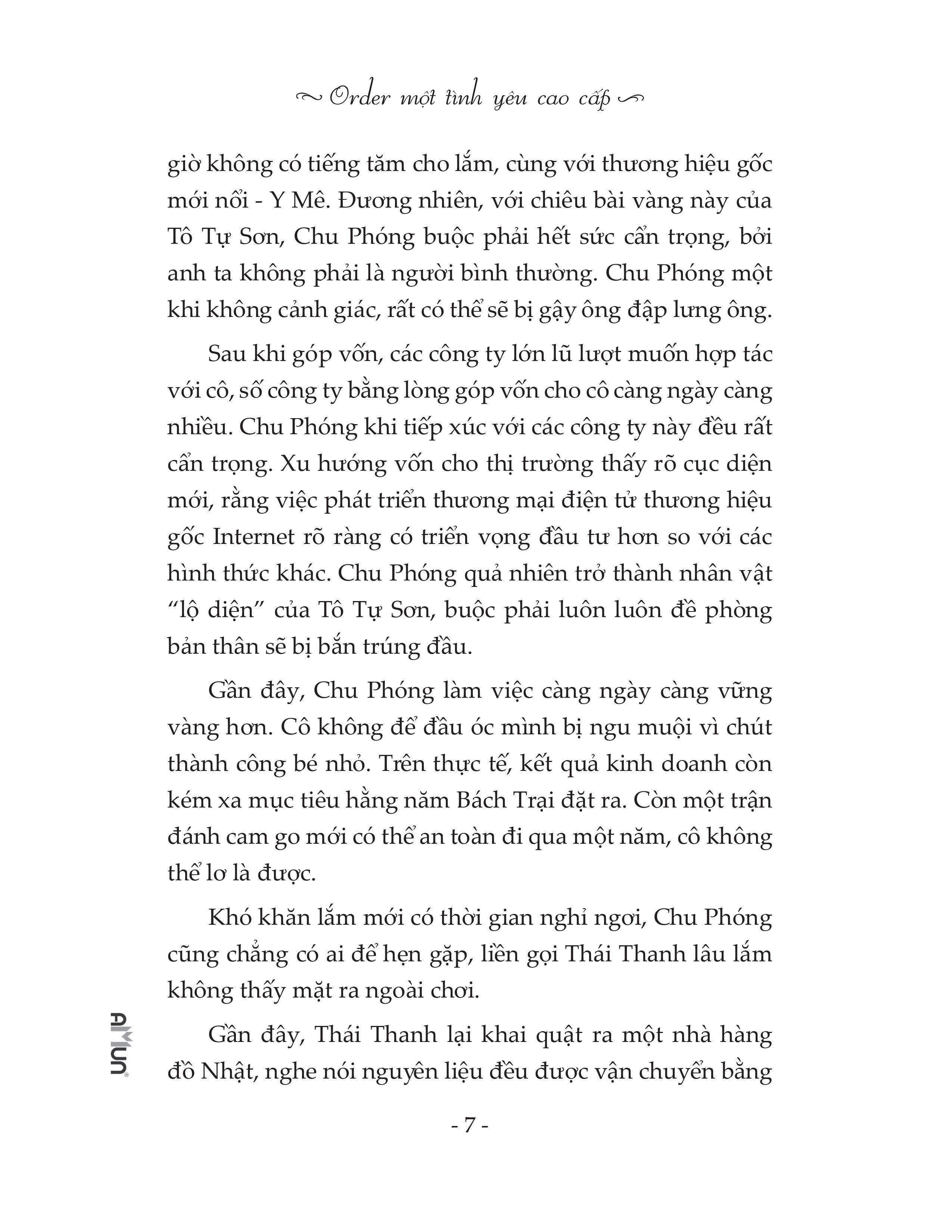 Order một tình yêu cao cấp 2