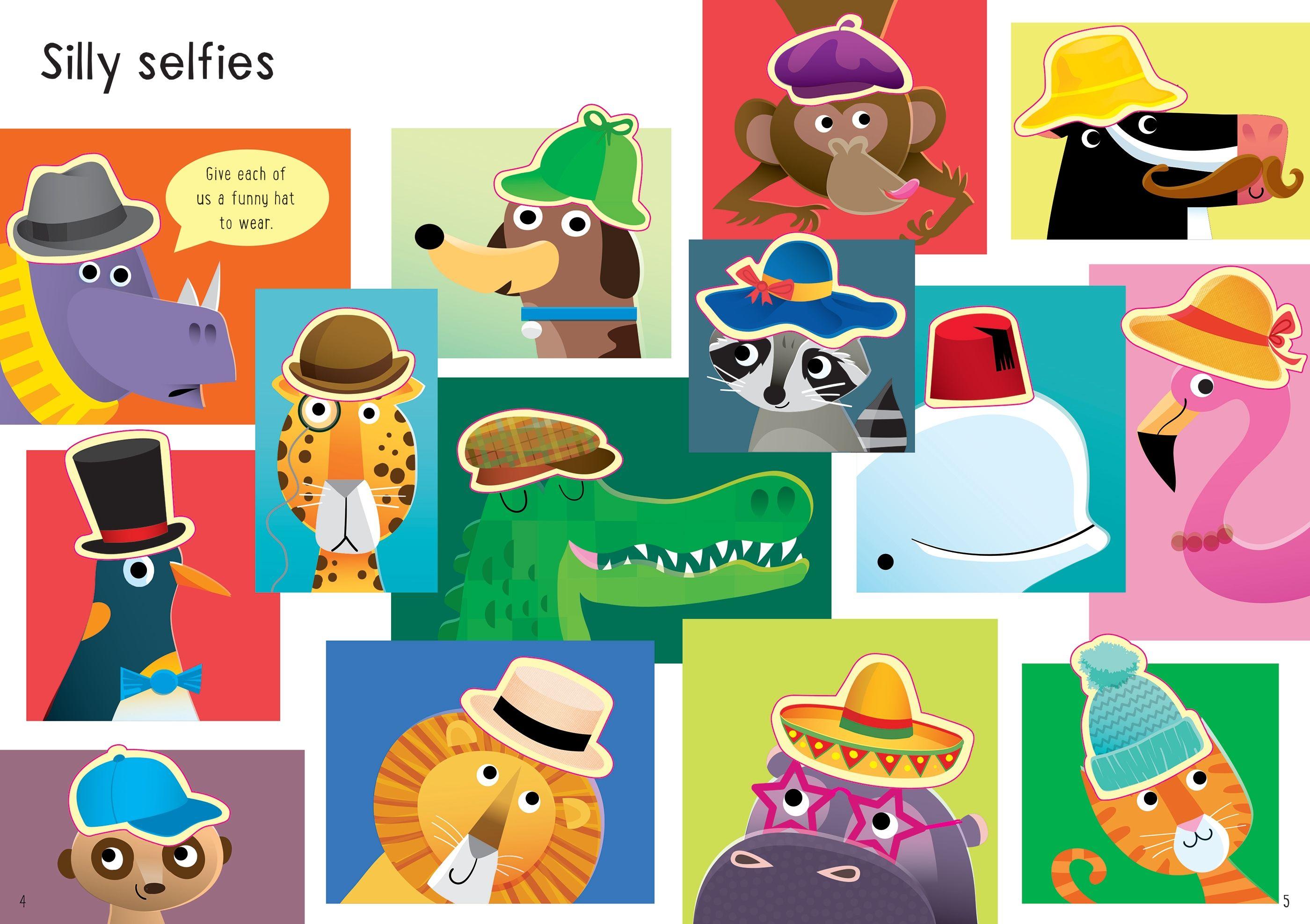 Little First Stickers Funny Hats