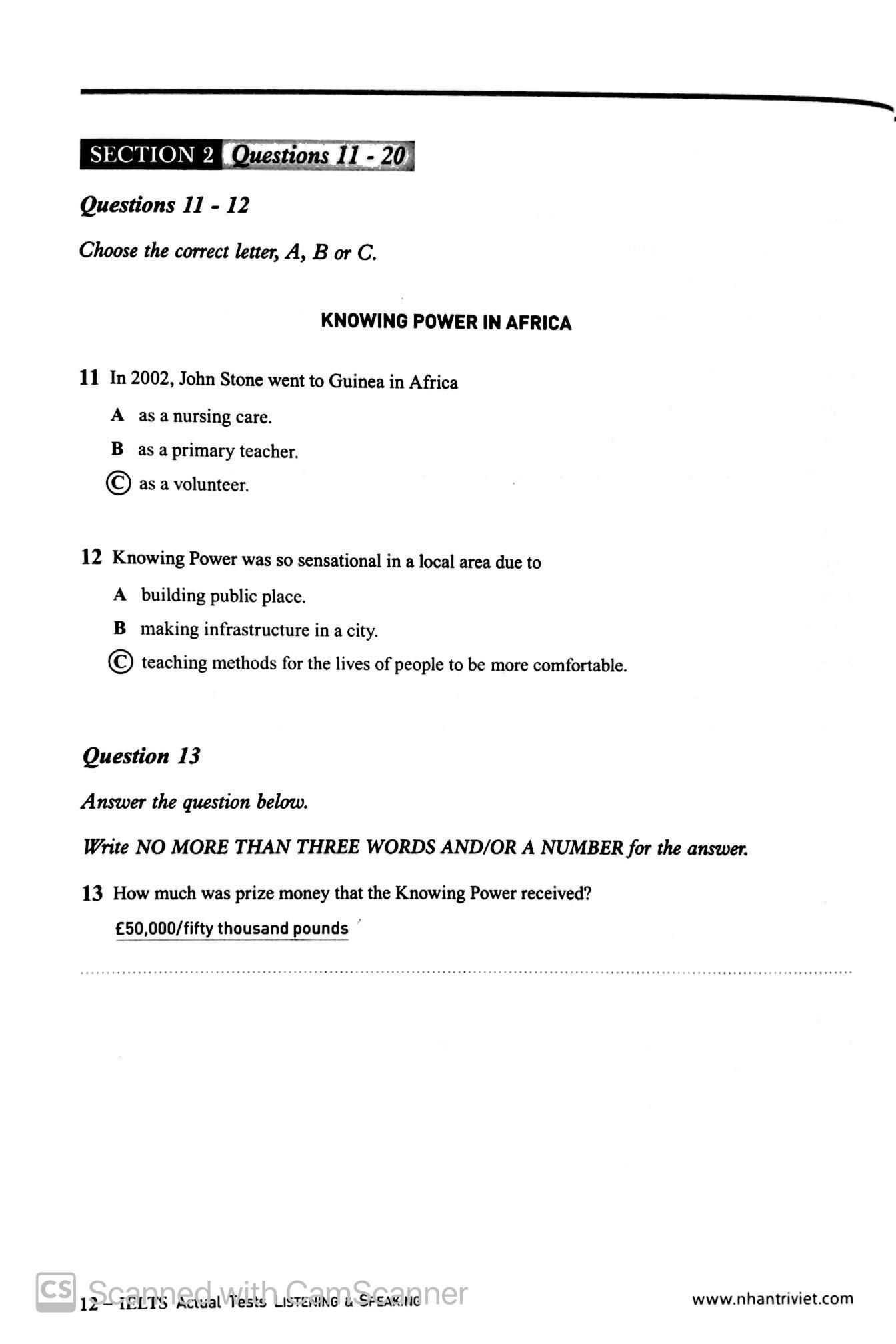 IELTS Actual Test Listening & Speaking (Kèm CD)
