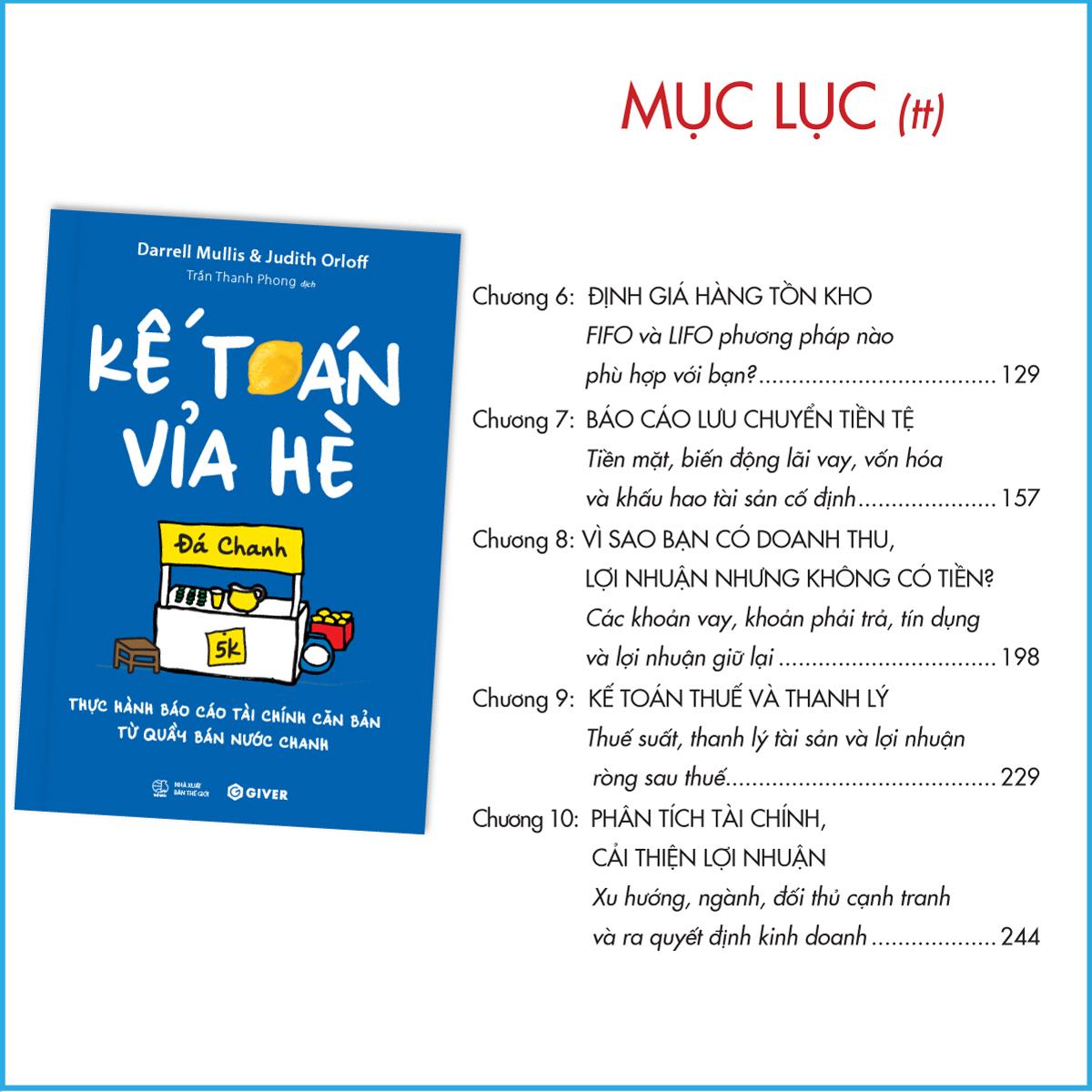Kế Toán Vỉa Hè - Thực Hành Báo Cáo Tài Chính Căn Bản Từ Quầy Bán Nước Chanh