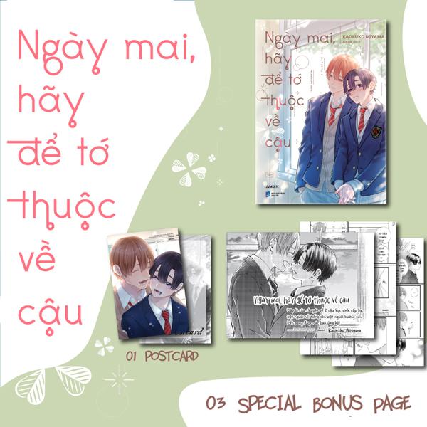 Sách - Ngày Mai, Hãy Để Tớ Thuộc Về Cậu - Tặng Kèm Postcard Hai Mặt + 3 Special Bonus Page