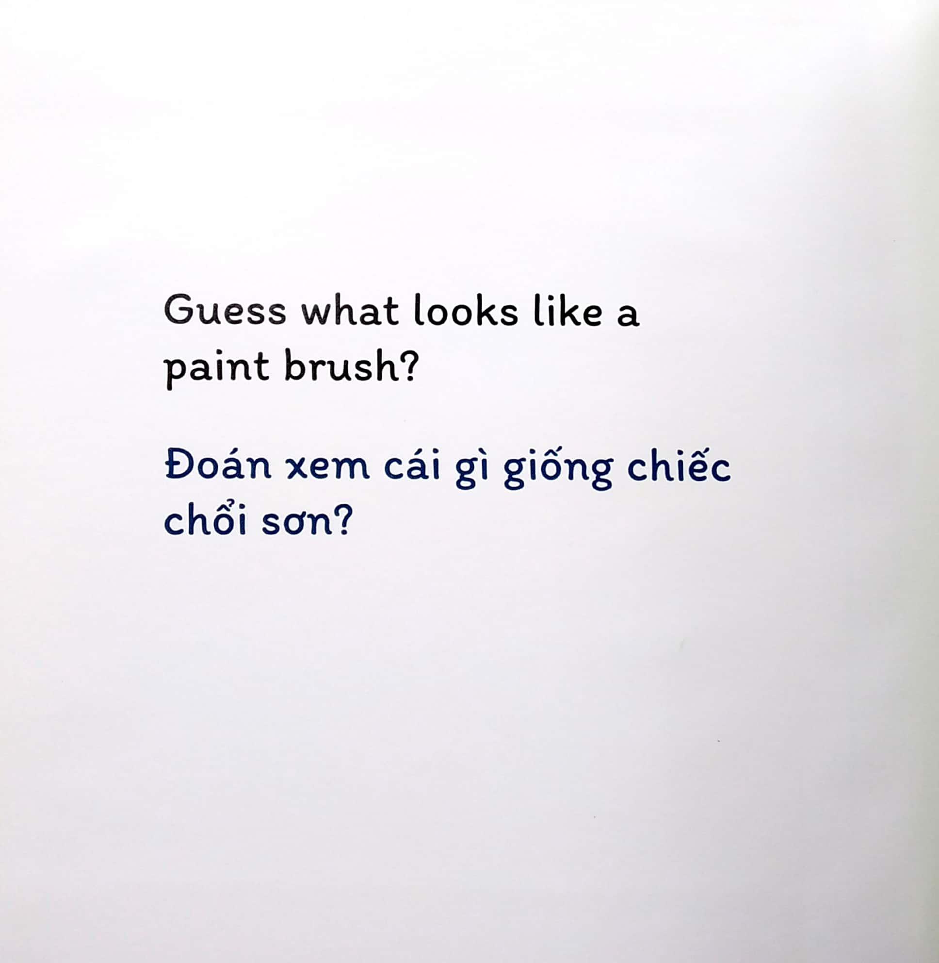Sách Đố Vui Lật Giở Song Ngữ- Đoán Xem Là Gì?