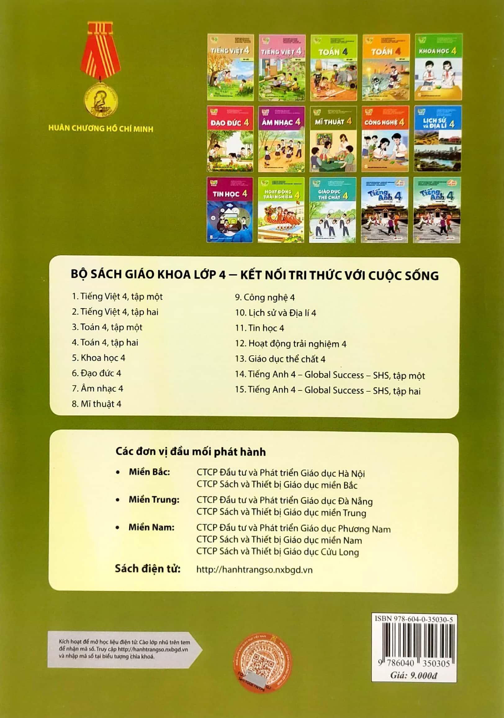 Sách Giáo Khoa Mĩ Thuật 4 (Kết Nối) (Chuẩn)