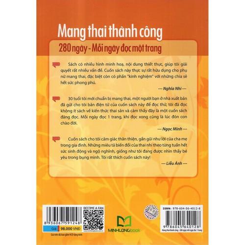 Sách: Mang Thai Thành Công - 280 Ngày, Mỗi Ngày Đọc Một Trang