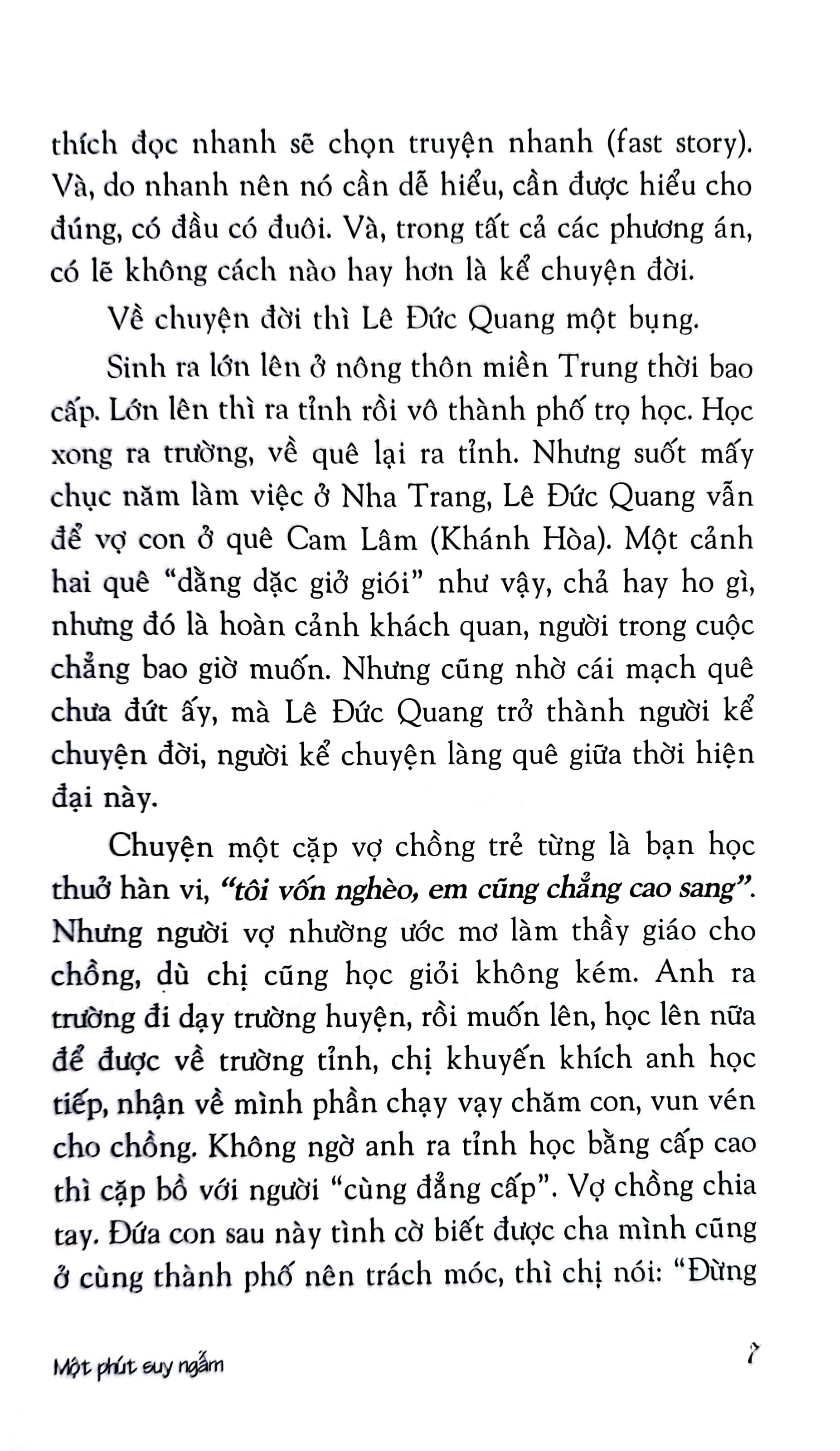 Một Phút Suy Ngẫm