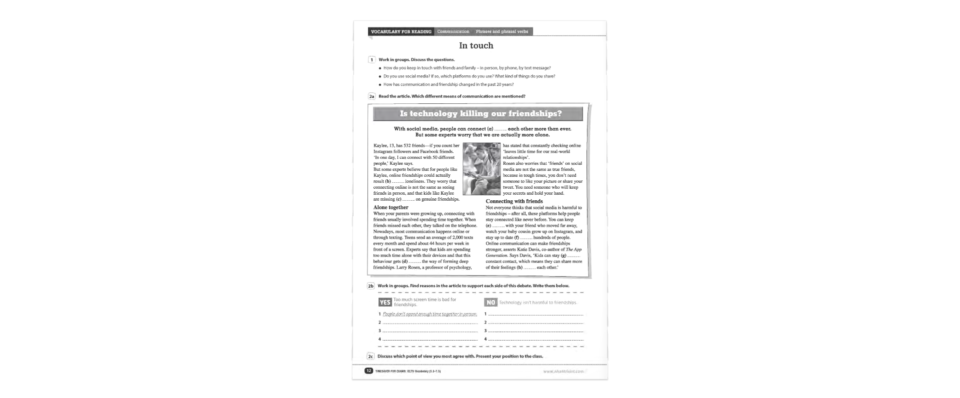 Timesaver For Exams - IELTS Vocabulary 5.5 - 7.5