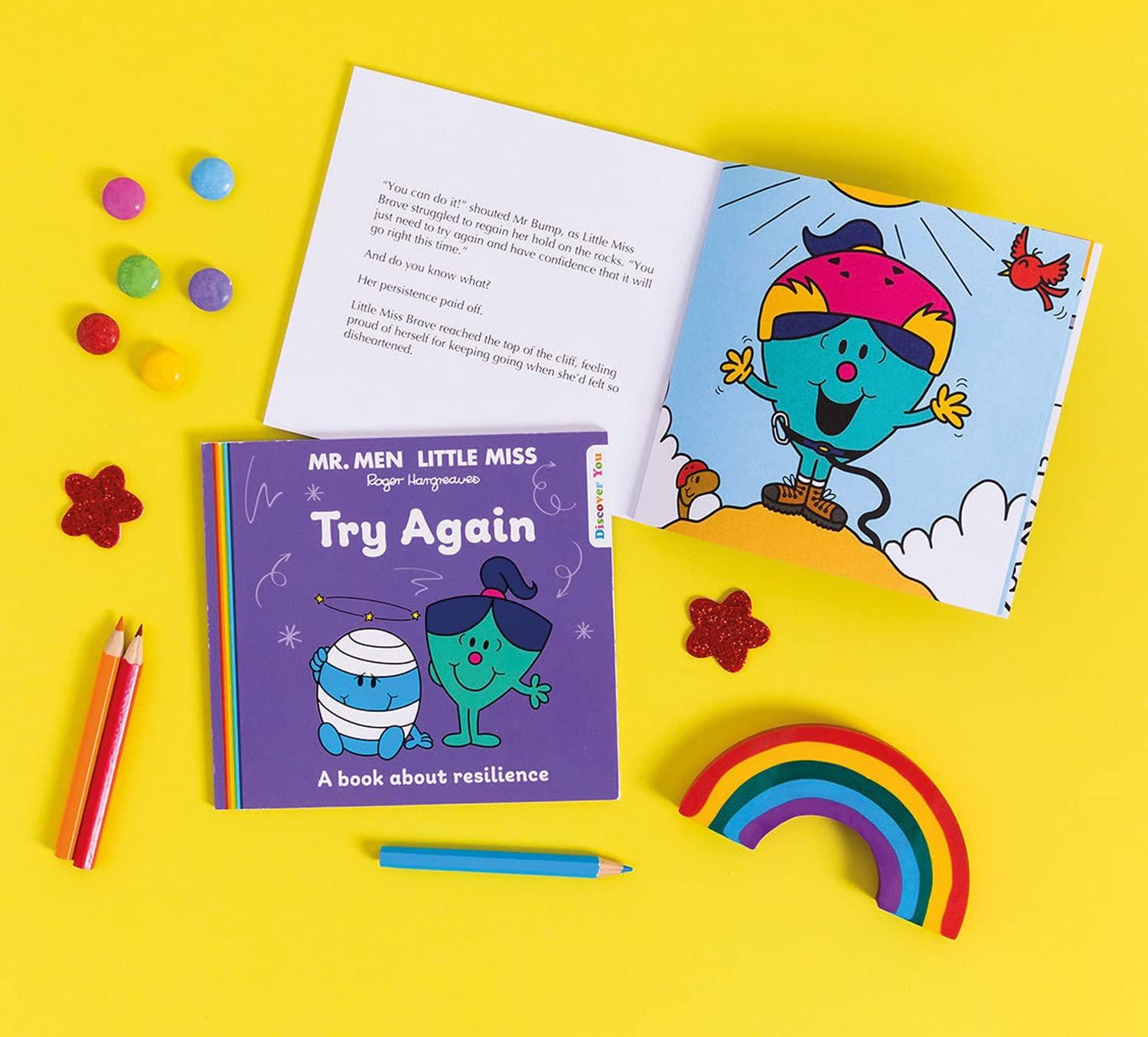 Truyện đọc thiếu nhi tiếng Anh: Mr. Men and Little Miss Discover You — MR. MEN LITTLE MISS: TRY AGAIN