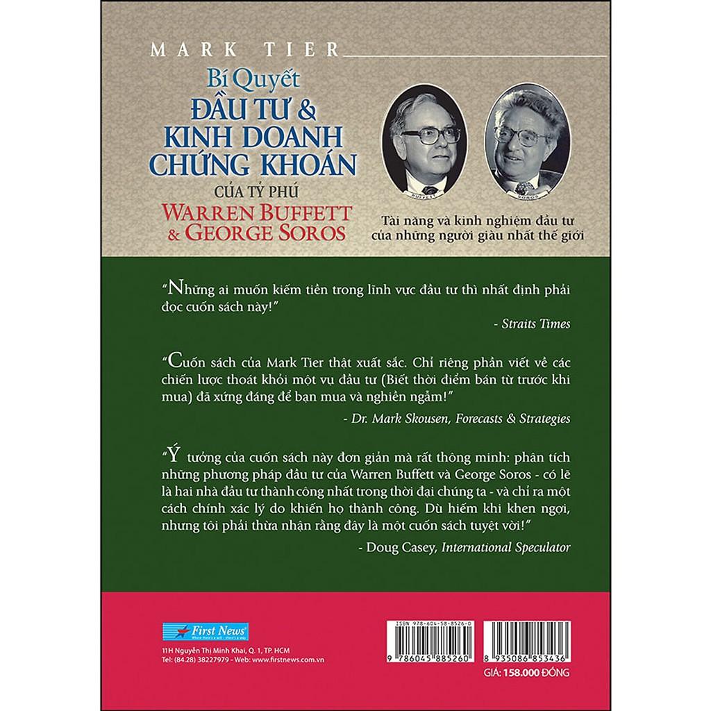 Bí Quyết Đầu Tư Và Kinh Doanh Chứng Khoán Của Tỷ Phú Warren Buffett Và George Soros - Bản Quyền