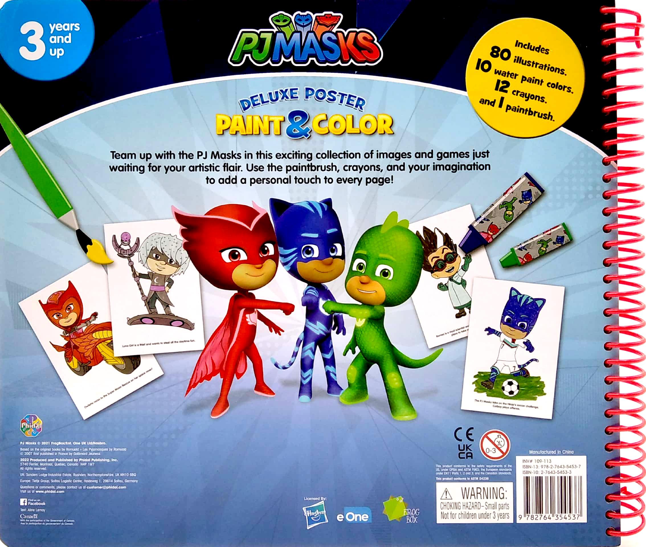 Eone Pj Masks Deluxe Poster Paint & Color