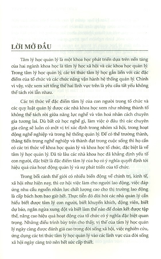 Giáo Trình Tâm Lý Học Quản Lý