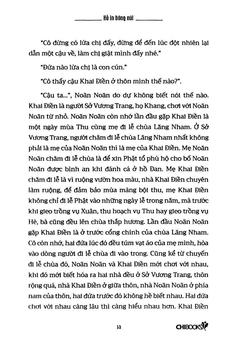 Hồ In Bóng Núi