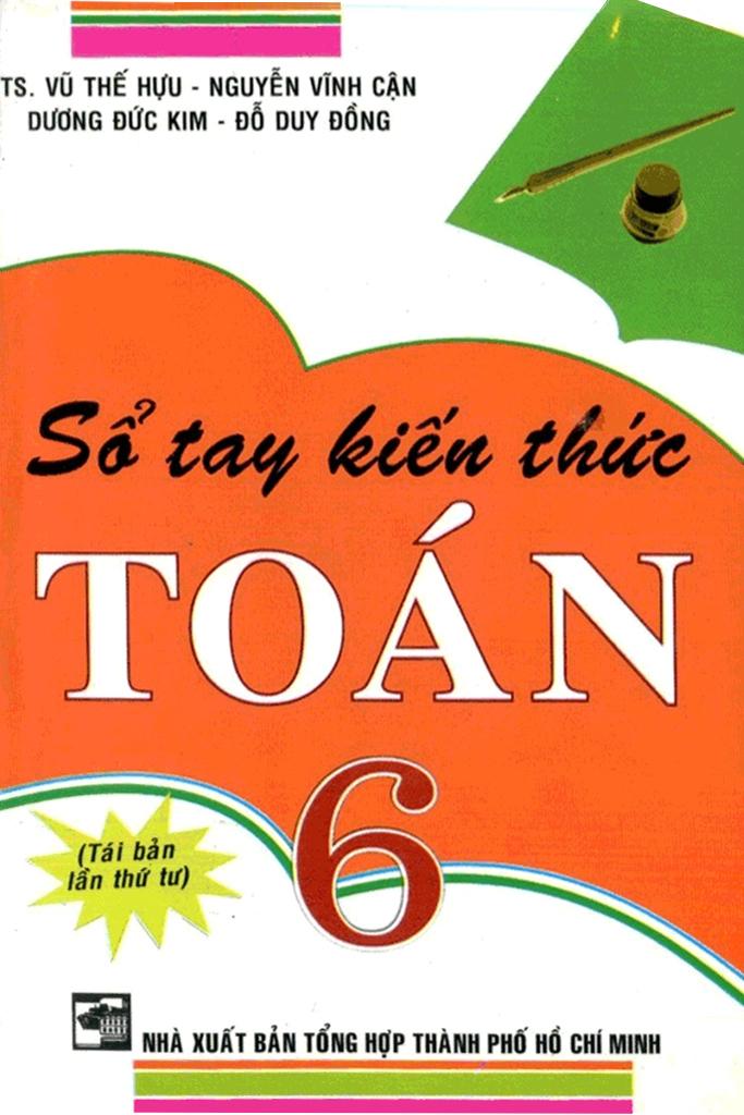 Sách - Sổ Tay Kiến Thức Toán 6