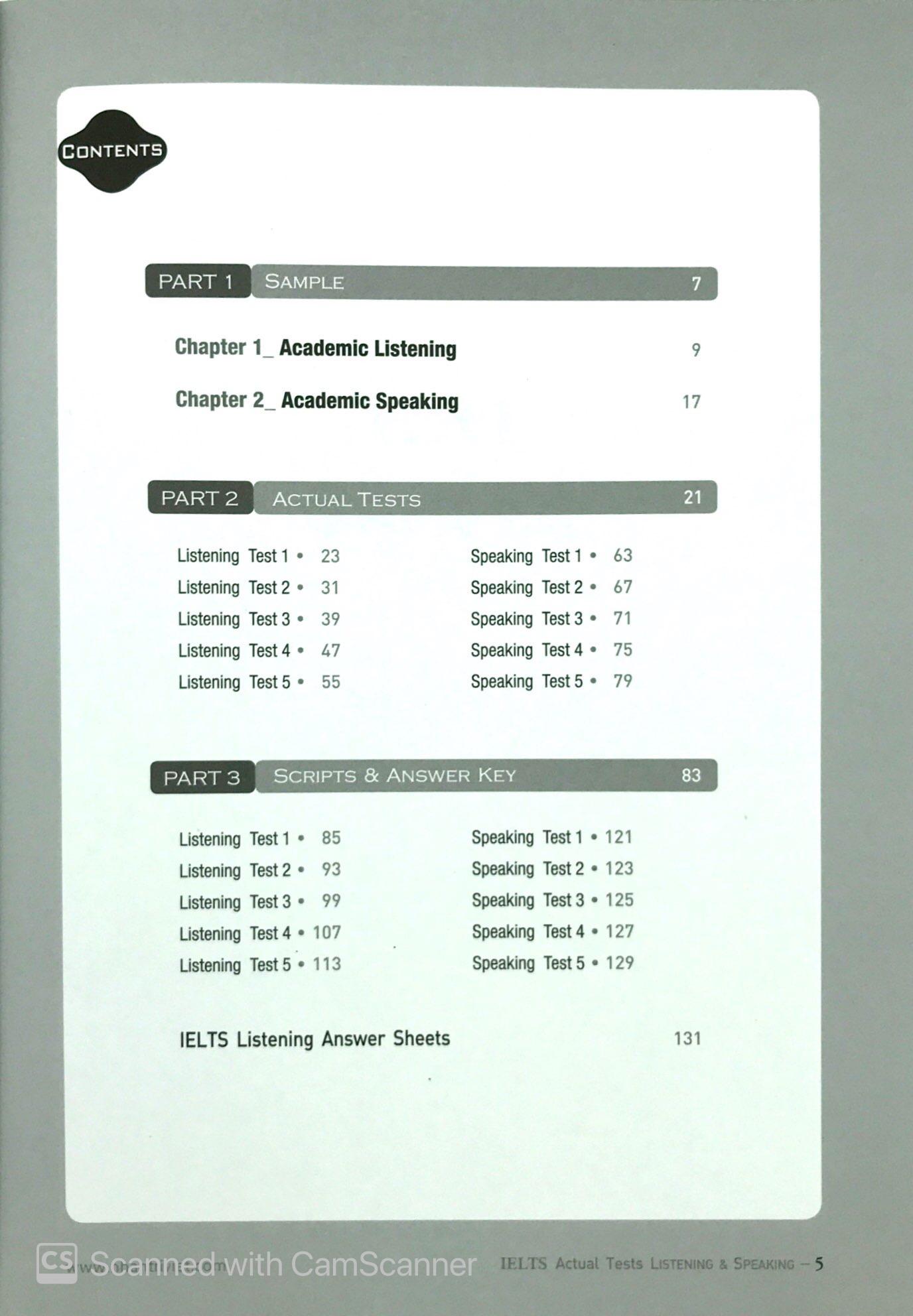 IELTS Actual Test Listening & Speaking (Kèm CD)
