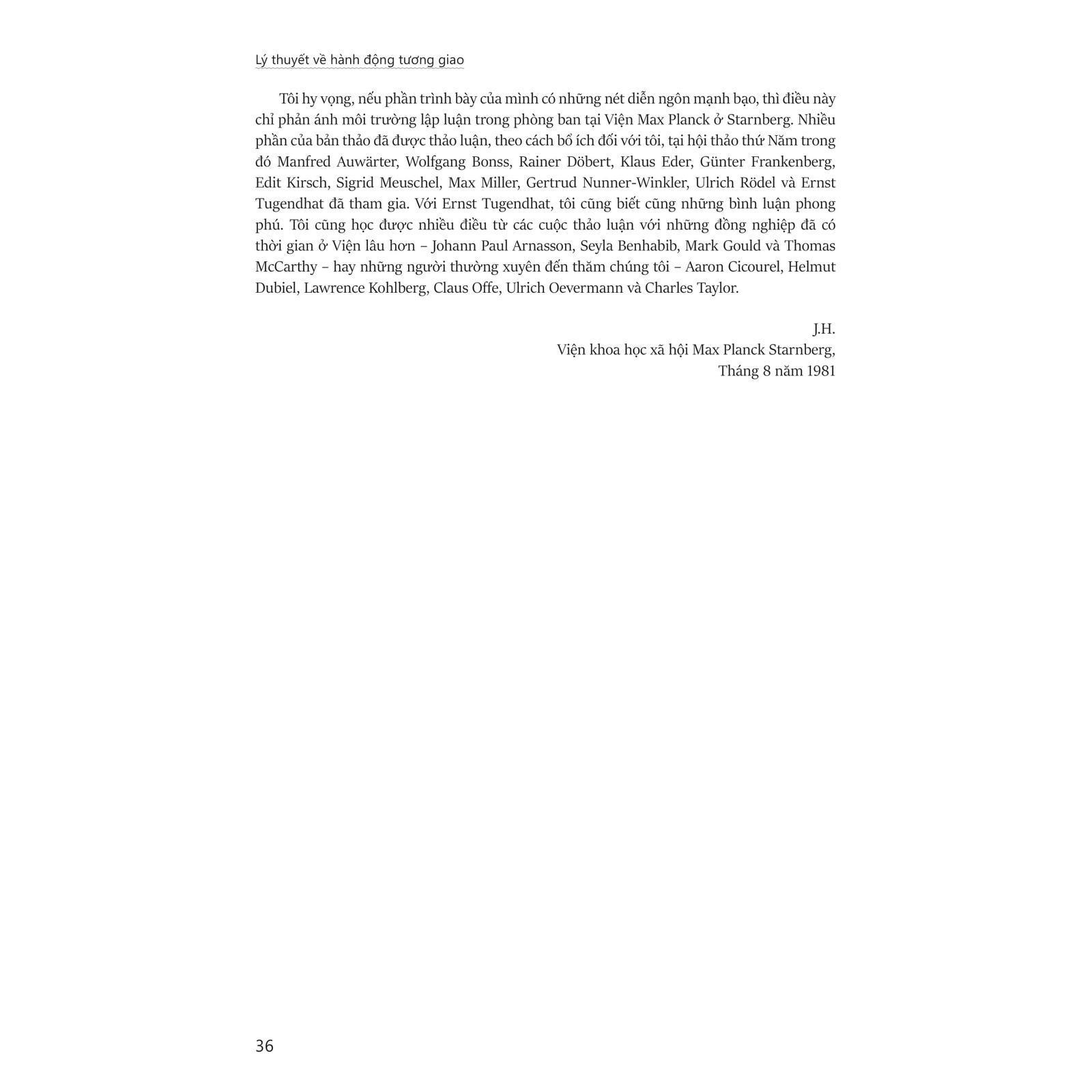 Lý Thuyết Về Hành Động Tương Giao - Theorie Des Kommunikativen Handelns - Bìa Cứng - Bản Quyền